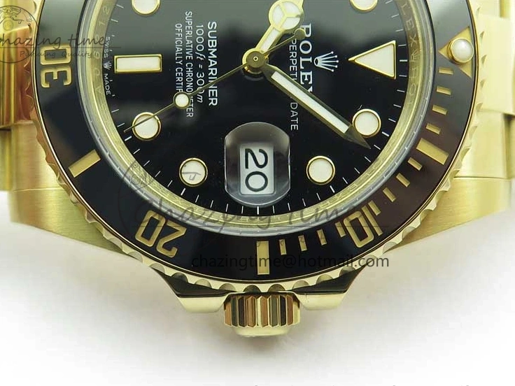 MiroTime 0113 Submariner 41mm 126613 LN YG BP Maker Best Edition Black Dial on YG Bracelet OnTrend 2573